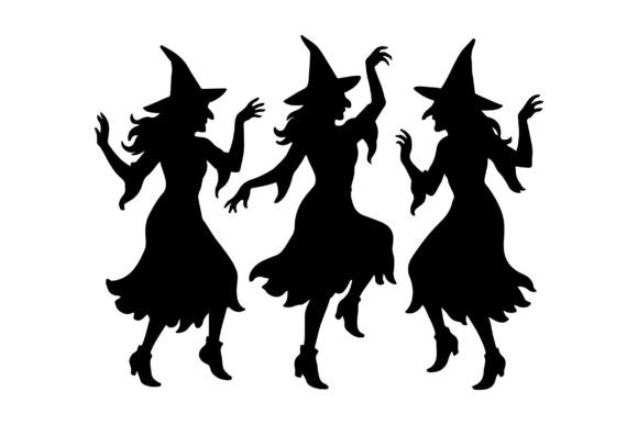 3 Halloween Witch Dancing Silhouette Review