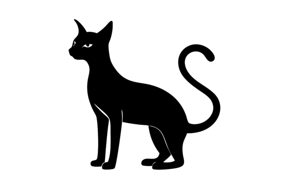 Black Silhouette of a Prowling Cat SVG Review