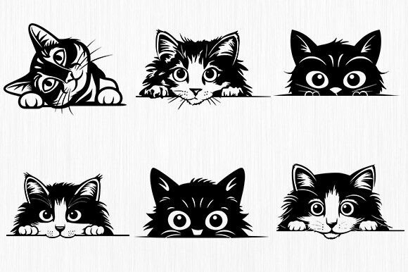 Cat Face Svg for Embroidery Projects