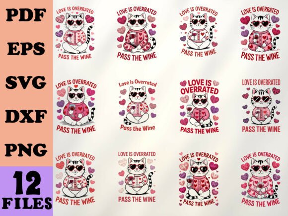 Crochet Wine Lover Valentine Cat SVG Review