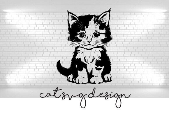 Cute Cat Svg for Embroidery Projects