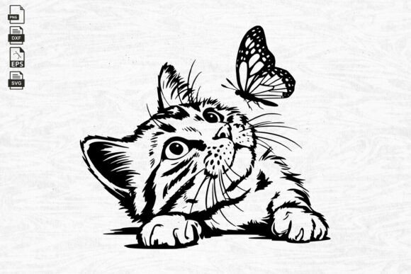 Cute Cat Svg with Butterfly Embroidery Design Review