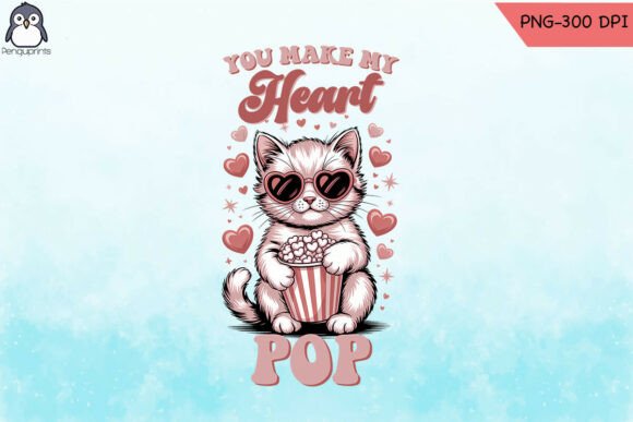 Funny Valentine Cat SVG Heart Popcorn Review