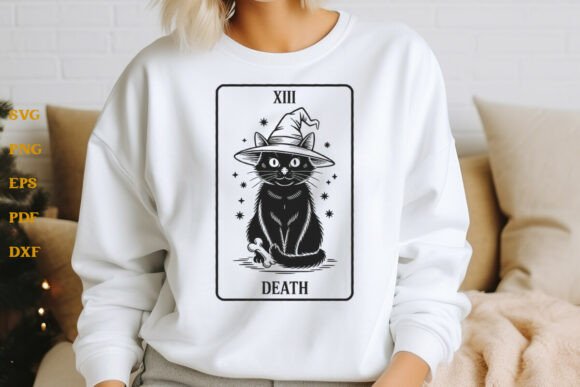 Halloween Black Cat Tarot Card Witch SVG Review