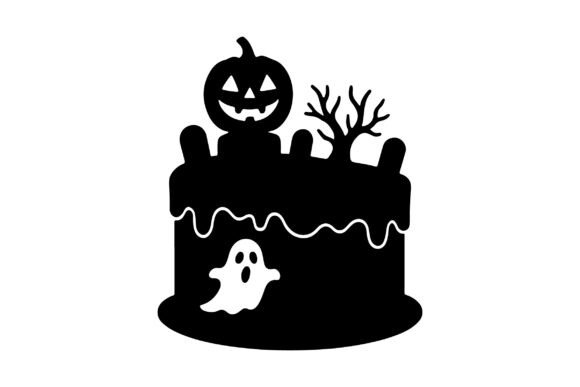 Halloween Cake Silhouette Vector Design Review