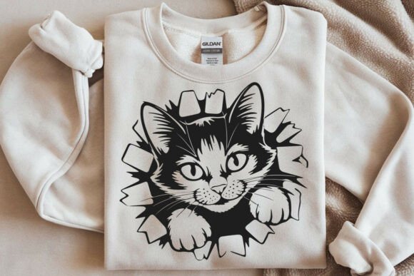 Kitty on the Wall SVG Review for Real Embroidery