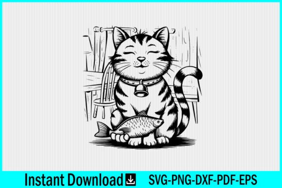Maneki Neco Lucky Fortune Cat SVG Vector Review