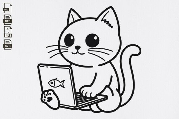 Nerd Cat SVG, Student Nerd Cuttable Cat Review