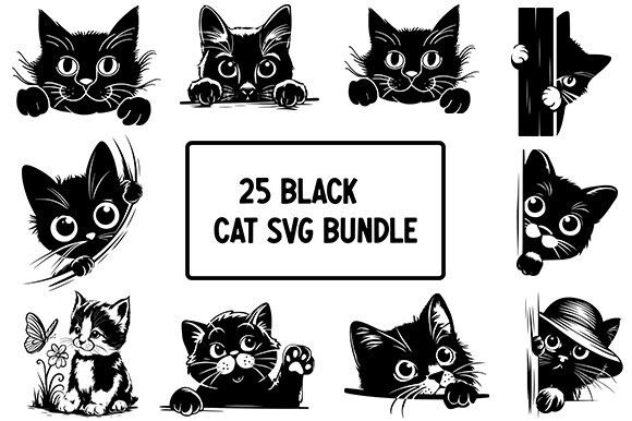 Peeking Cat SVG Bundle Review for Embroidery Projects
