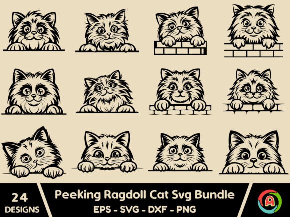 Peeking Ragdoll Cat Svg Bundle Review