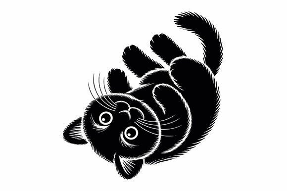 Playful Rolling Cat SVG Design Review