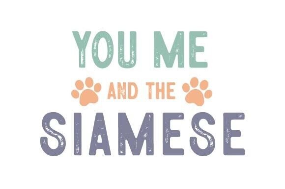 Retro Vintage Siamese Cat SVG PNG Design