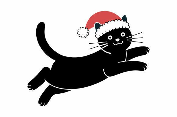 Running Christmas Cat SVG Review