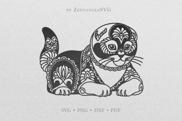 Scottish Fold Cat SVG, Mandala Cat SVG Review